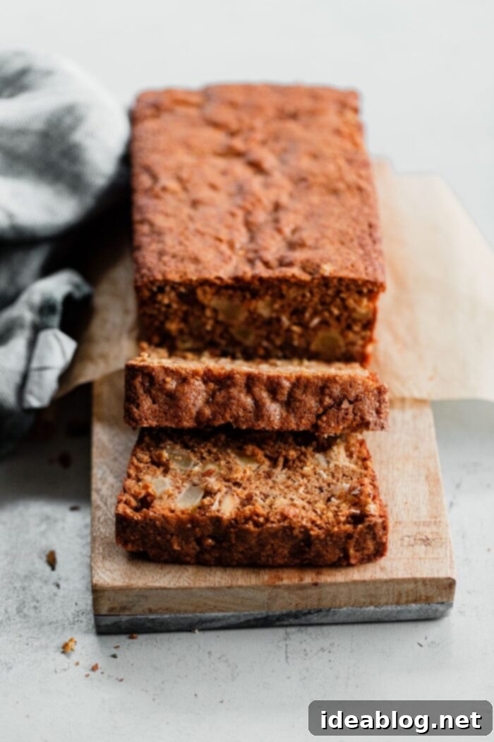 Cozy Fall Cooking: 10 Delightful Recipes 6 Slice of Apple Oatmeal Quick Bread