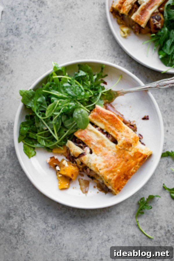 Sweet & Savory Butternut Radicchio Feta Tart 14 Beautifully baked Savory Butternut Squash Pie, golden and flaky