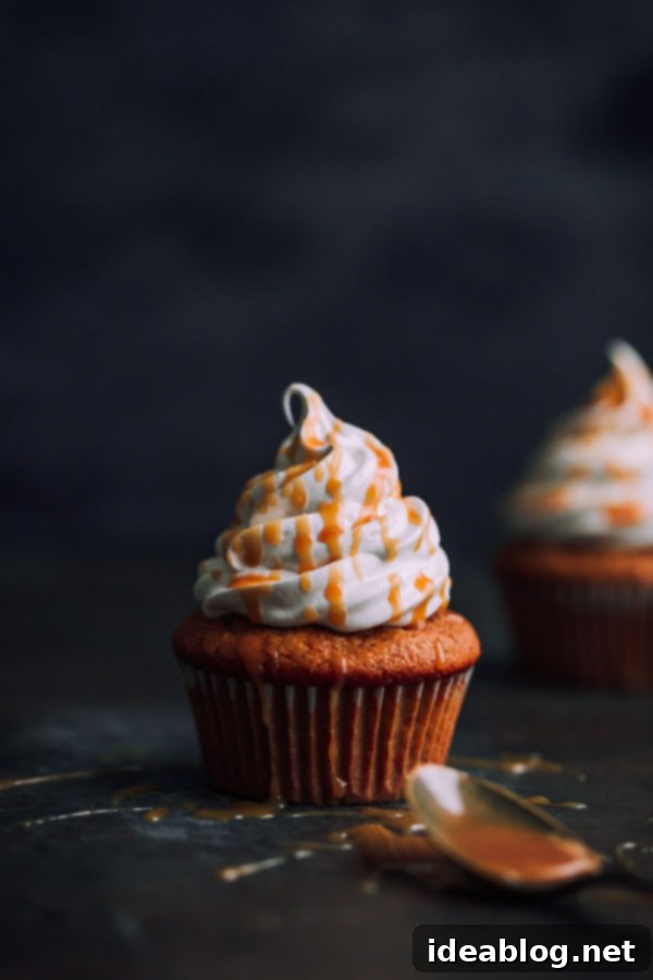 Fluffy Pumpkin Cloud Cupcakes 5 Pumpkin Cupcakes - an easy pumpkin cupcake recipe for the fall holidays!