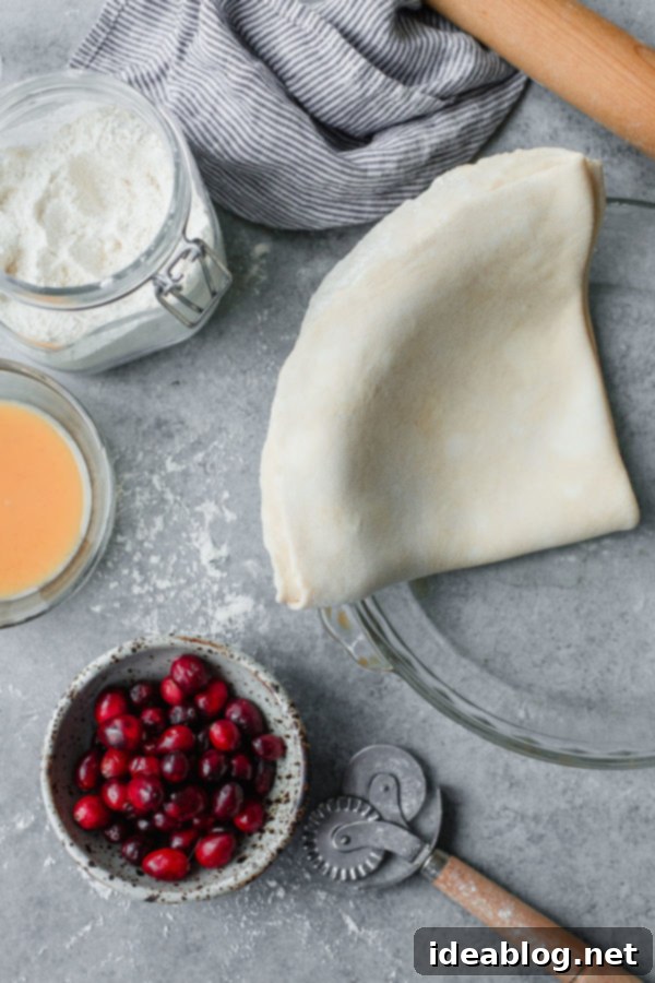 Autumn's Apple Cranberry Delight 3 Sliced Apple Cranberry Pie showcasing the vibrant filling