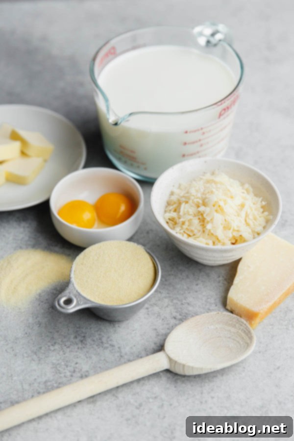 Roman Semolina Gnocchi 2 Gnocchi Alla Romana Ingredients