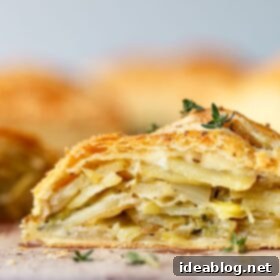Golden Potato Leek Cornish Pasty 6 Classic Potato Leek Cornish Pasty with golden crust