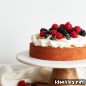 Lemon Coconut Berry Dream 4 Lemon Coconut Cake with Cream and Berries
