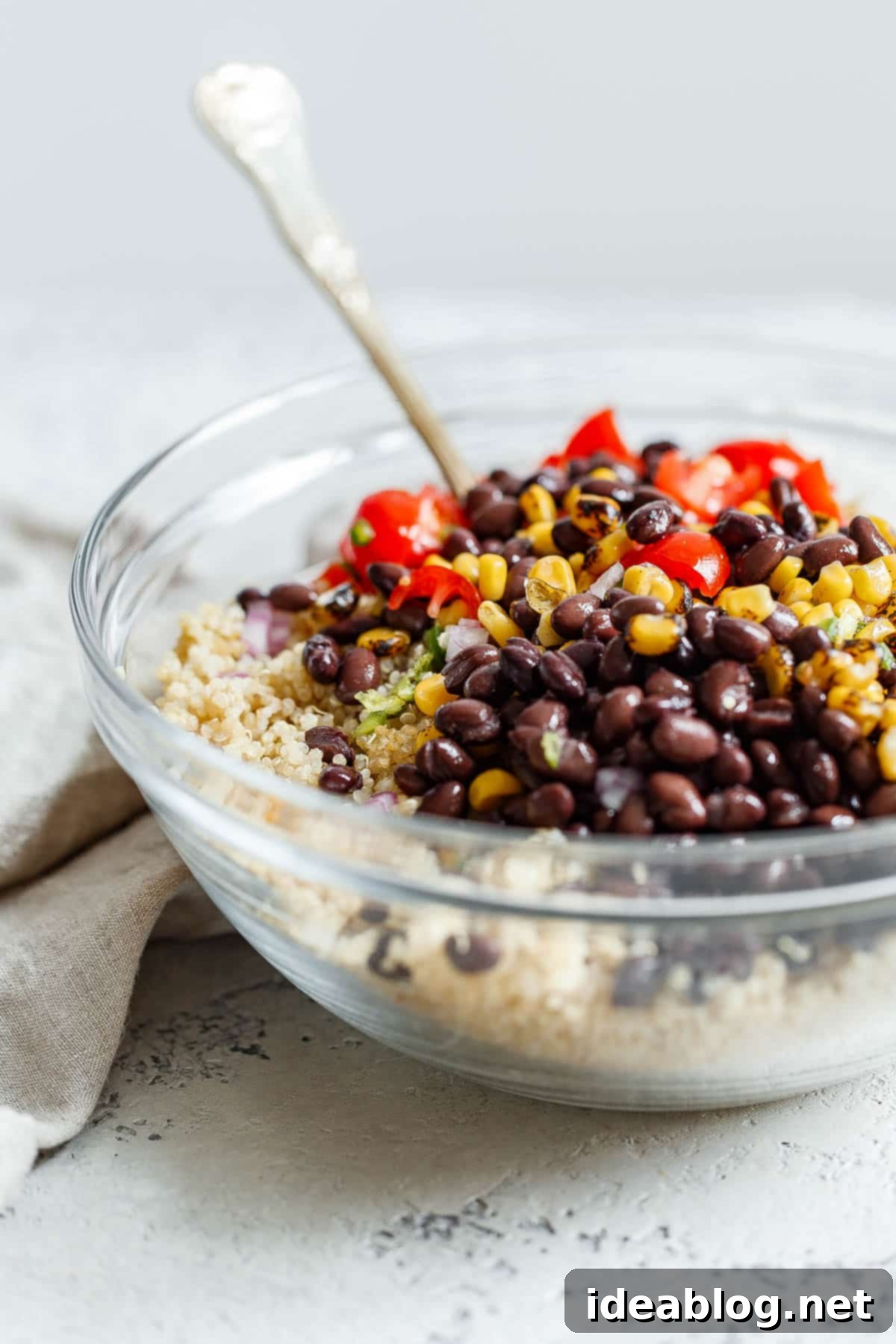 Fiesta Quinoa Power Bowl 3 Another perspective of the delicious Southwest Quinoa Salad