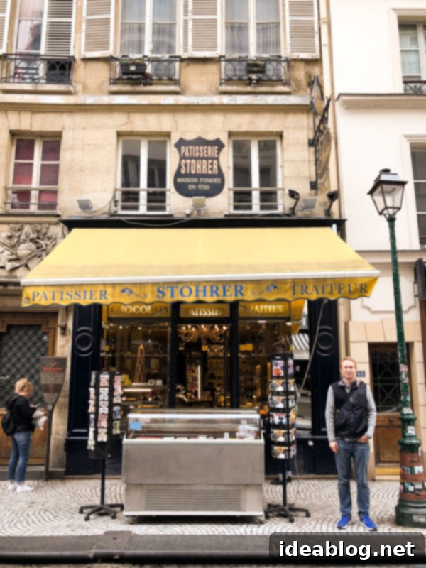 The Taste of Paris: Your Dining Companion 11 A charming Parisian storefront with intricate details.