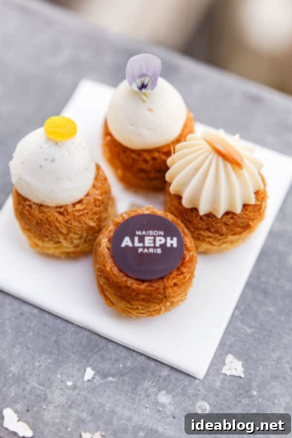 The Taste of Paris: Your Dining Companion 15 A selection of exquisite Middle Eastern pastries from Maison Aleph.
