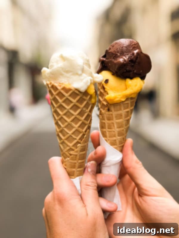 The Taste of Paris: Your Dining Companion 21 A delightful cup of Berthillon gelato, a Parisian essential.