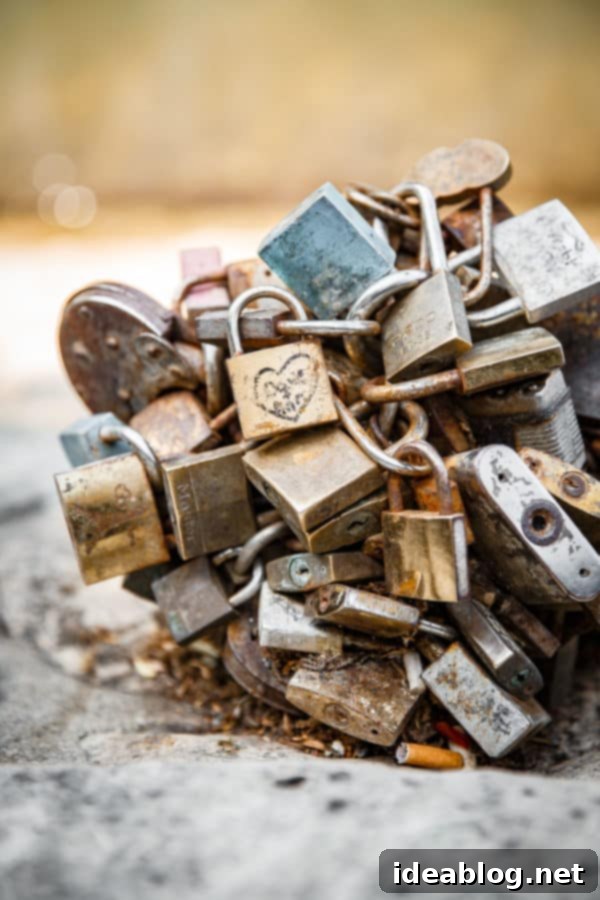 The Taste of Paris: Your Dining Companion 10 Iconic 'love locks' on a bridge in Paris, symbolizing enduring affection.