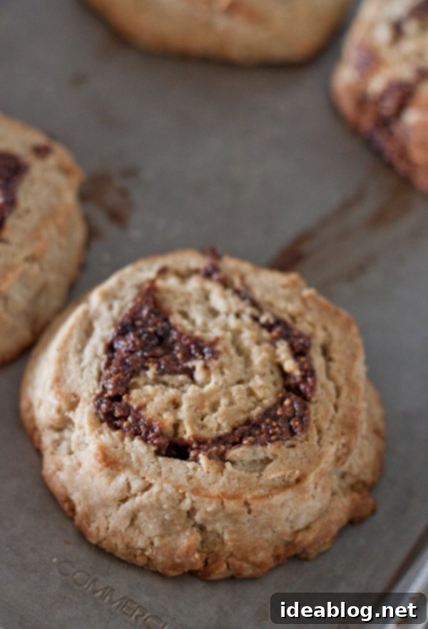 Mom's Day Brunch Extravaganza 3 Close-up of freshly baked Figgy Buckwheat Scones with swirled jam