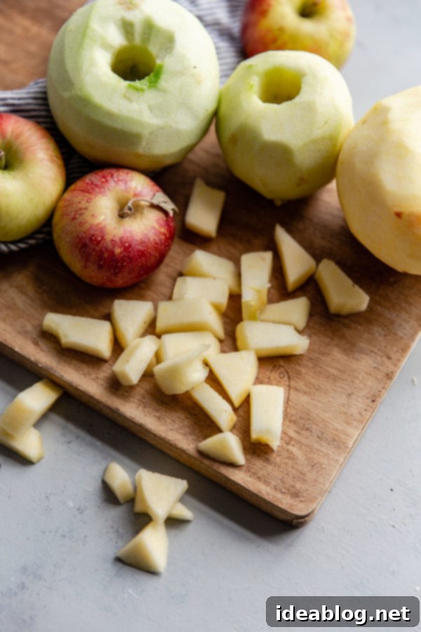 Rustic Apple Hazelnut Crumble 2 Peeled and cored apple slices for crisp