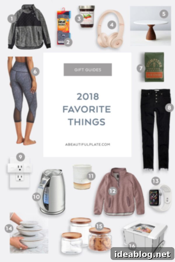 The 2018 Favorite Things Holiday Gift Guide - my most-loved items from the past year! Find unique gift ideas for everyone on your list. #giftguide #holiday #favorites 2018 Favorite Things Holiday Gift Guide: Your Go-To List for Most-Loved Gifts