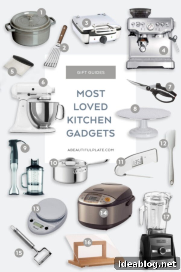 2018 Most Loved Kitchen Gadgets Gift Guide - my favorite kitchen gadgets and tools from the past year!  #giftguide #abeautifulplate #gifts #holiday 2018 Most Loved Kitchen Gadgets Gift Guide