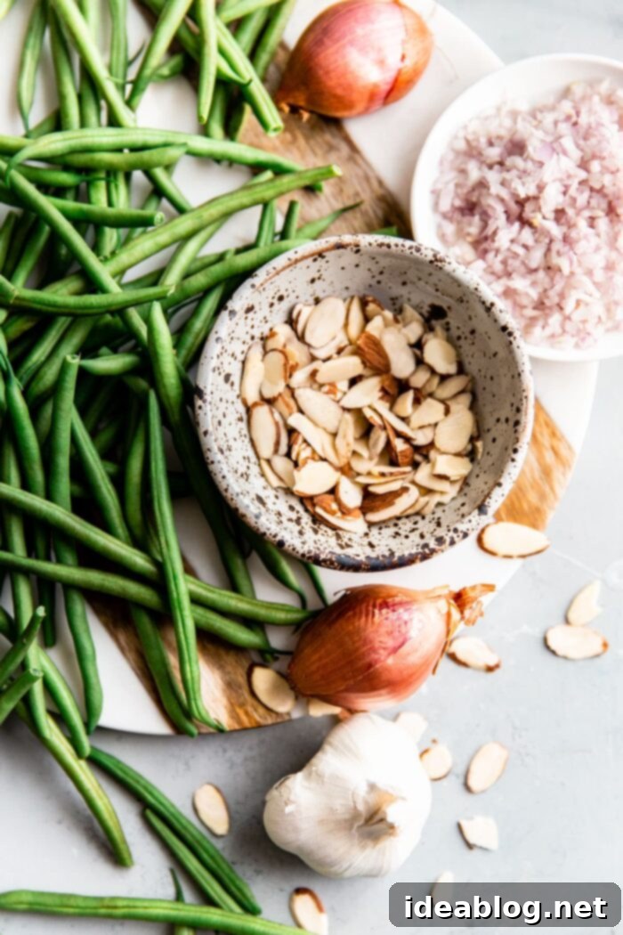 Green Beans with Toasted Almonds 3 Ingredients for Green Beans Almondine