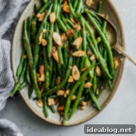 Green Beans with Toasted Almonds 4 Green Beans Almondine