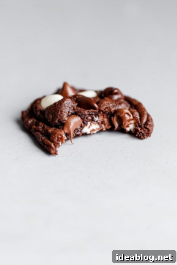 Valentine's Delights: 14 Sweet & Savory Creations 12 Valentine's Day Triple Chocolate Chip Cookies, soft and chewy