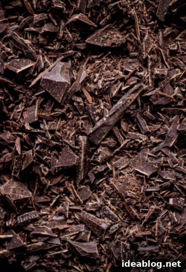 Valentine's Delights: 14 Sweet & Savory Creations 15 Chopped Dark Chocolate pieces for Double Dark Chocolate Tart