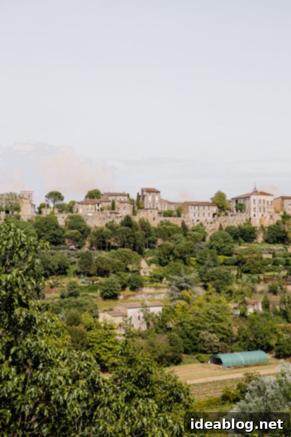 Provence France travel guide, focused on the Luberon, with recommendations on must-visit destinations, where to stay, and where to eat in the region. #travel #france #travelguide #abeautifulplate #provence Stunning view of Ménerbes, France