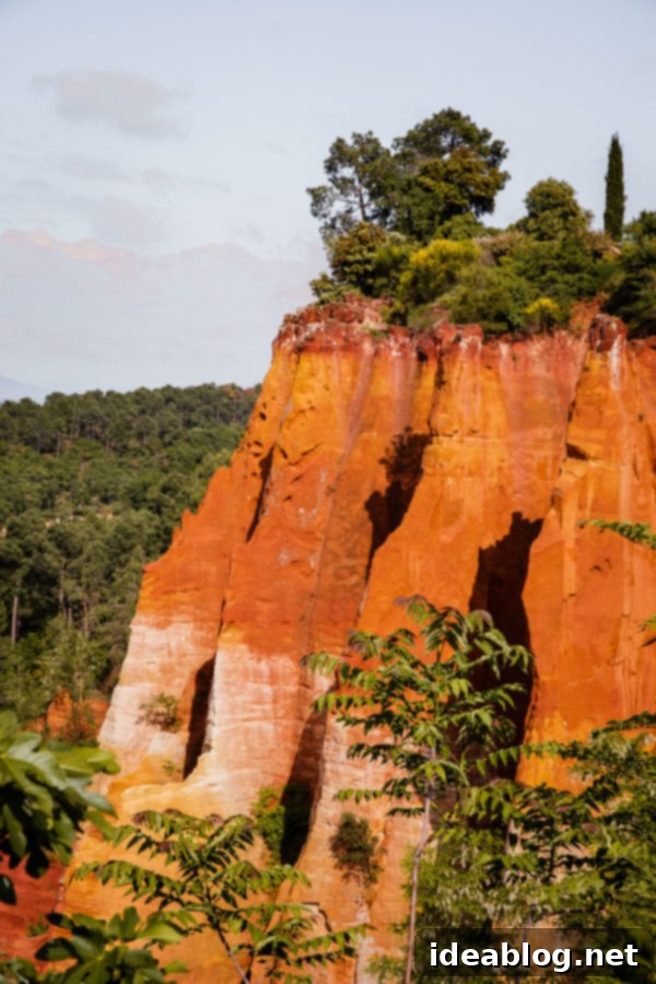 Provence Calling Your French Countryside Handbook 23 Roussillon village view with ochre cliffs