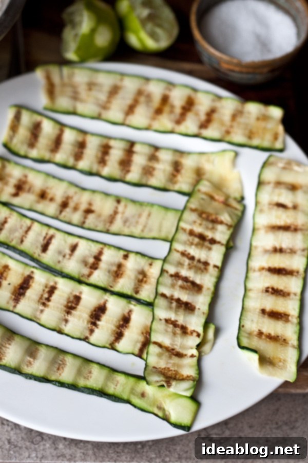 Harissa Goat Cheese Zucchini Rolls with Fresh Lime Mint 5 Grilled Thin Zucchini Slices