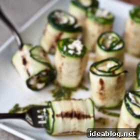 Harissa Goat Cheese Zucchini Rolls with Fresh Lime Mint 8 Zucchini Bites with Goat Cheese and Harissa