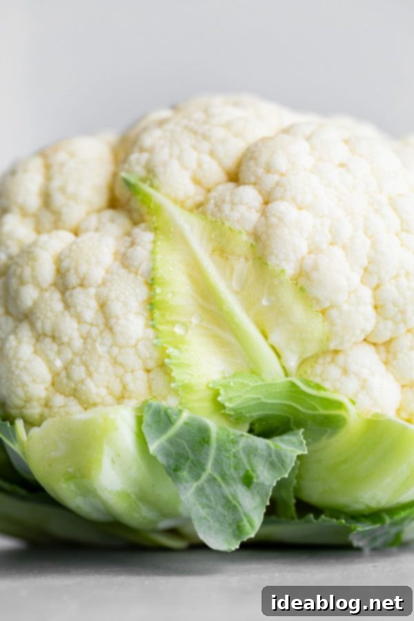 Perfect Cauliflower Florets 2 Fresh Head of Cauliflower
