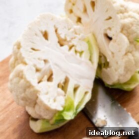 Perfect Cauliflower Florets 4 Sliced Head of Cauliflower - Ready to Make Florets