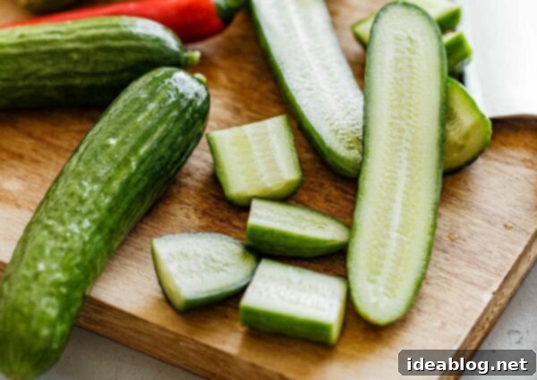Garlic Chili Smashed Cucumber Salad 5 How to smash cucumbers for Chinese cucumber salad