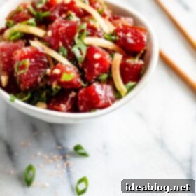 Umami Ahi Poke 4 Shoyu Ahi Poke Bowl with tuna and toppings