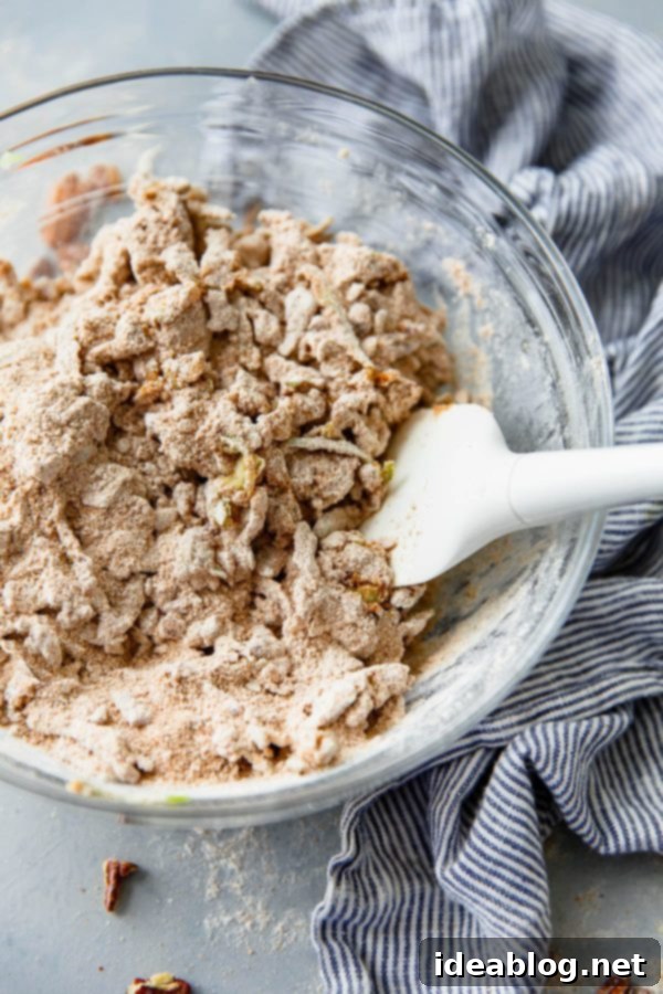 Wholesome Apple Cinnamon Muffins 4 Apple Cinnamon Muffin Batter - ready for baking.