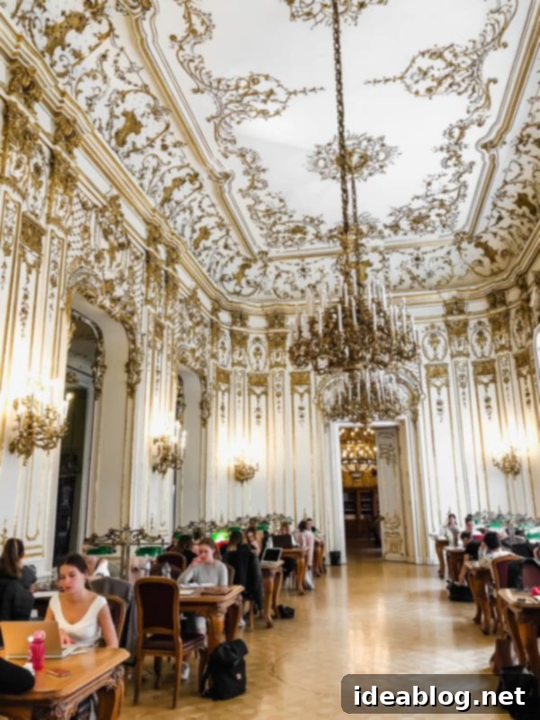 Budapest Travel Guide - with recommendations on must-visit destinations, where to stay, and where to eat in the region. #travel #budapest #travelguide Interior of Metropolitan Ervin Szabó Library, a grand reading room