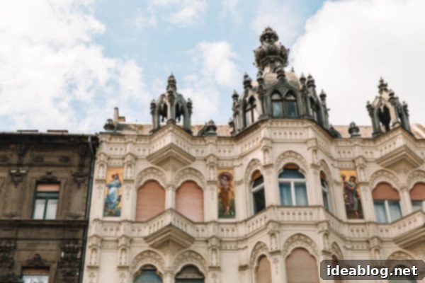 Budapest Travel Guide - with recommendations on must-visit destinations, where to stay, and where to eat in the region. #travel #budapest #travelguide Intricate architectural details on a Budapest building facade