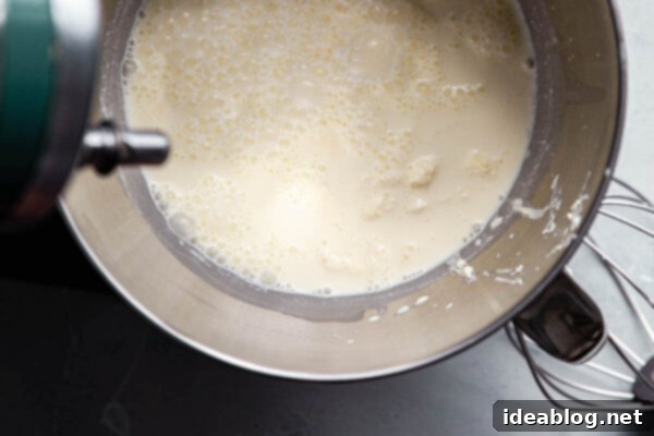 The Art of Cultured Butter 12 Cultured Cream in Stand Mixer Bowl
