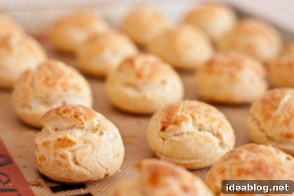Decadent Triple Cheese Gougères 8 Baked Gougeres