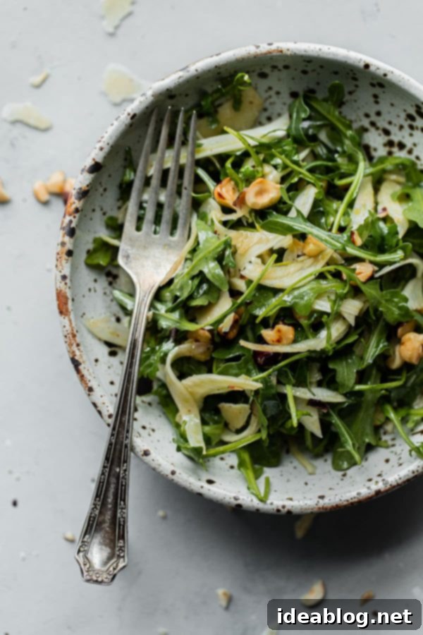Shaved Fennel Arugula Salad with Parmesan, Toasted Hazelnuts & Sherry Vinaigrette 3 Shaved Fennel Arugula Salad with Hazelnuts, Parmesan, and Sherry Vinaigrette