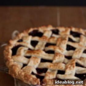Ginger-Kissed Blackberry Weave 6 Blackberry Ginger Lattice Pie