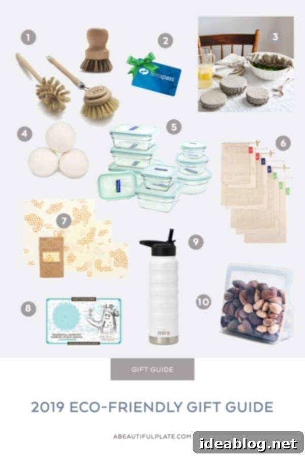 2019 Eco Friendly Gift Guide - give the gifts that keep on giving with these practical and eco friendly gift ideas! #giftguide #ecofriendly #abeautifulplate 2019 Eco Friendly Gift Guide