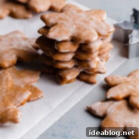 Spiced German Christmas Cookies 8 Stacked Lebkuchen Cookies