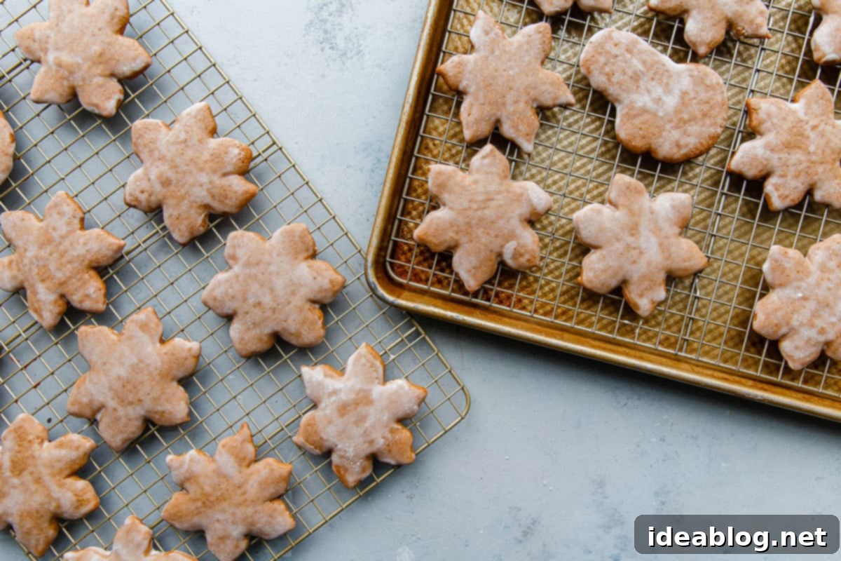 Spiced German Christmas Cookies 14 Glazed Lebkuchen Cookies on Baking Rack
