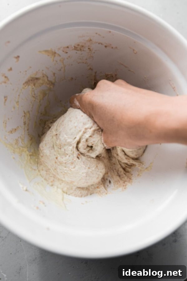 Crafting Your Perfect Sourdough Loaf 7 Mixing Sourdough Dough