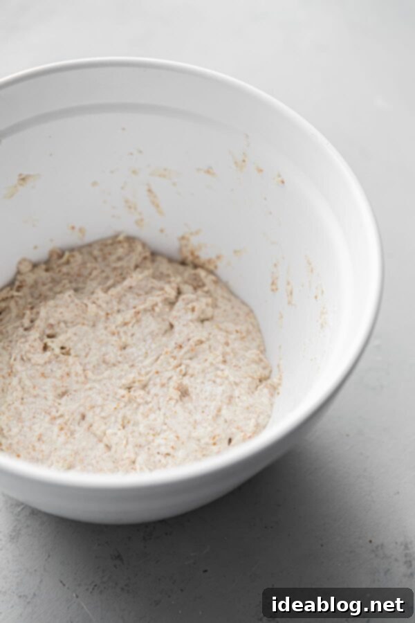 Crafting Your Perfect Sourdough Loaf 3 Sourdough Autolyse After Resting