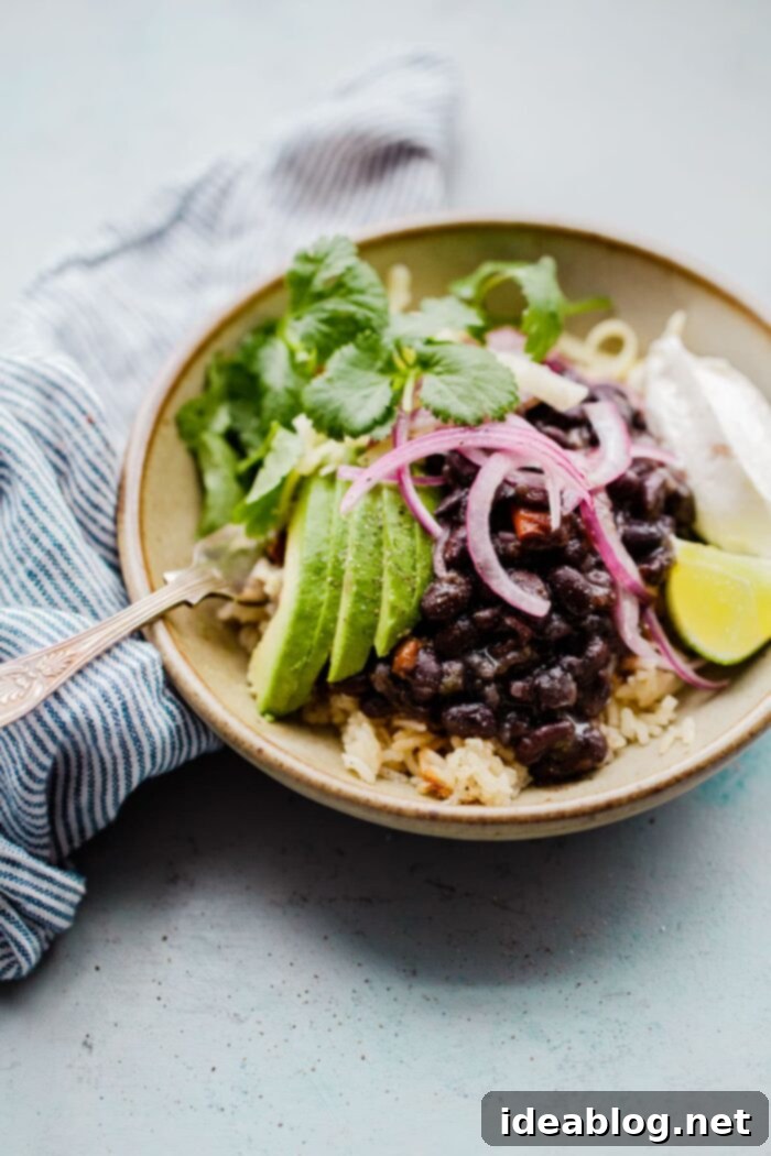 10 Effortless Bean and Lentil Meals 3 Black Bean and Rice Bowl