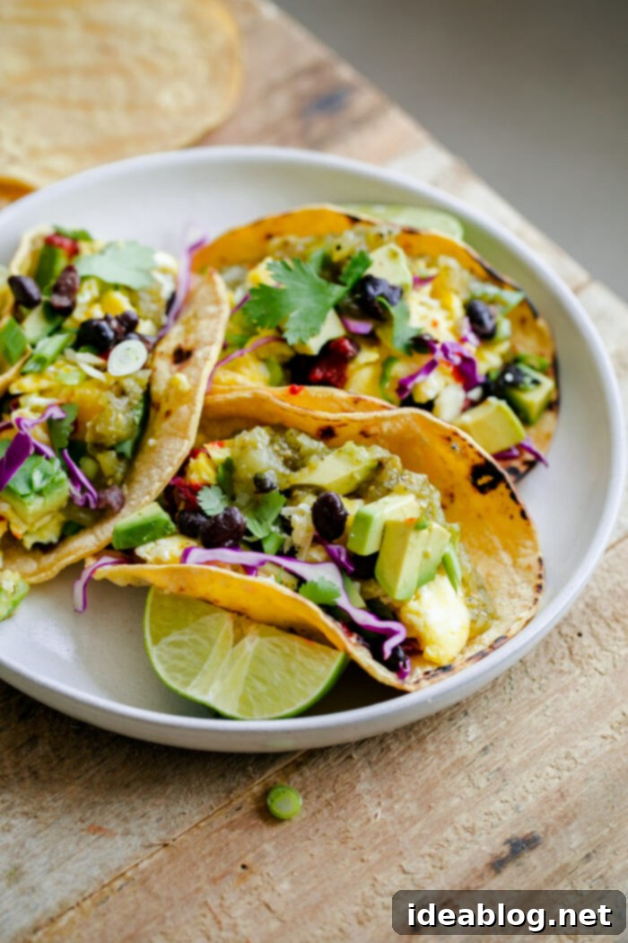 10 Effortless Bean and Lentil Meals 9 Vegetarian Breakfast Tacos