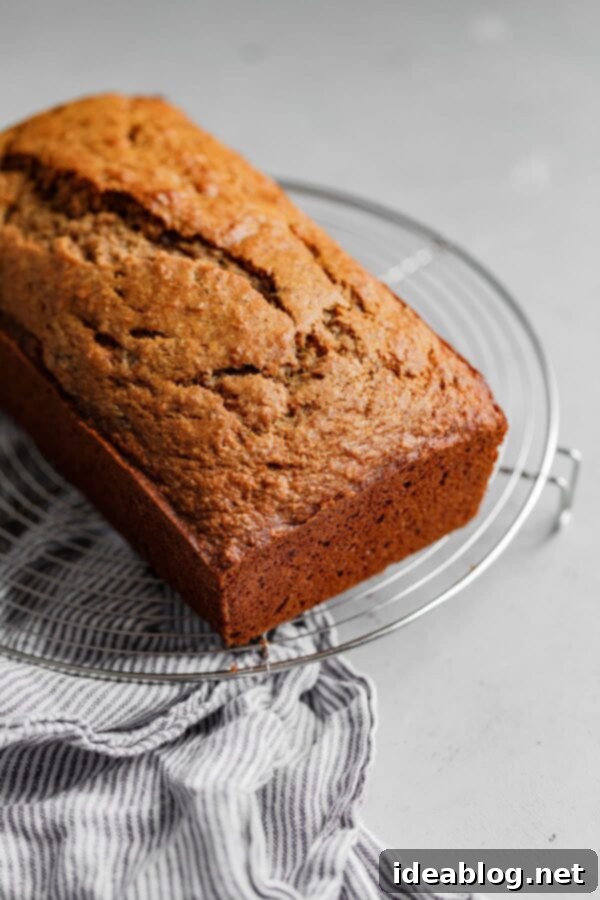Healthy Banana Bread with walnuts