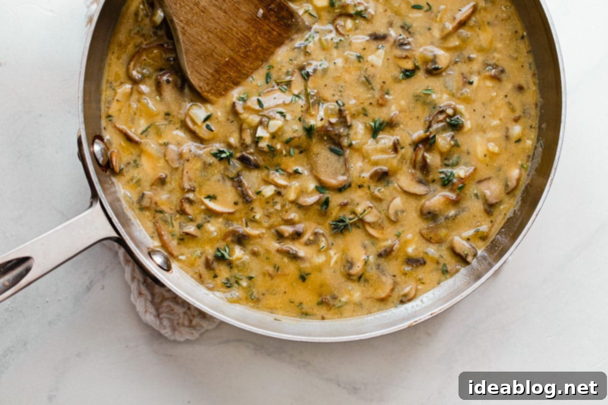 Velvety Vegan Mushroom Gravy 11 How to Make Vegetarian Mushroom Gravy