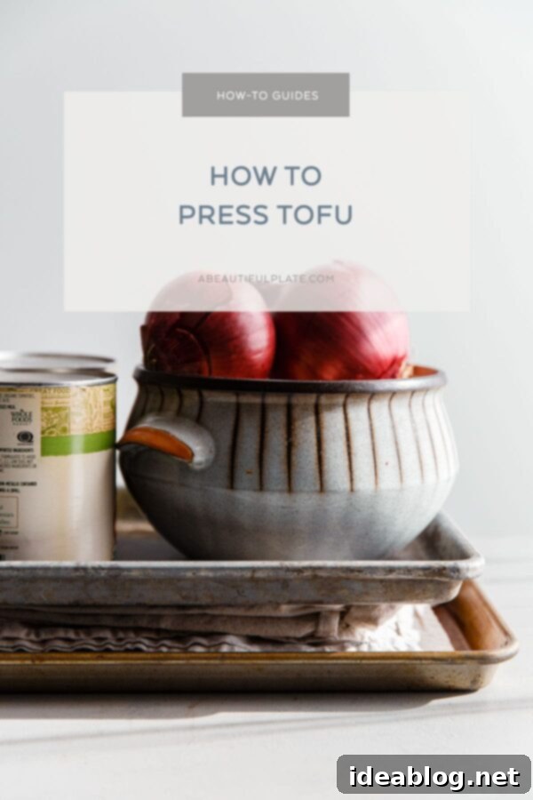 Secrets to Perfectly Pressed Tofu 2 How to Press Tofu Guide