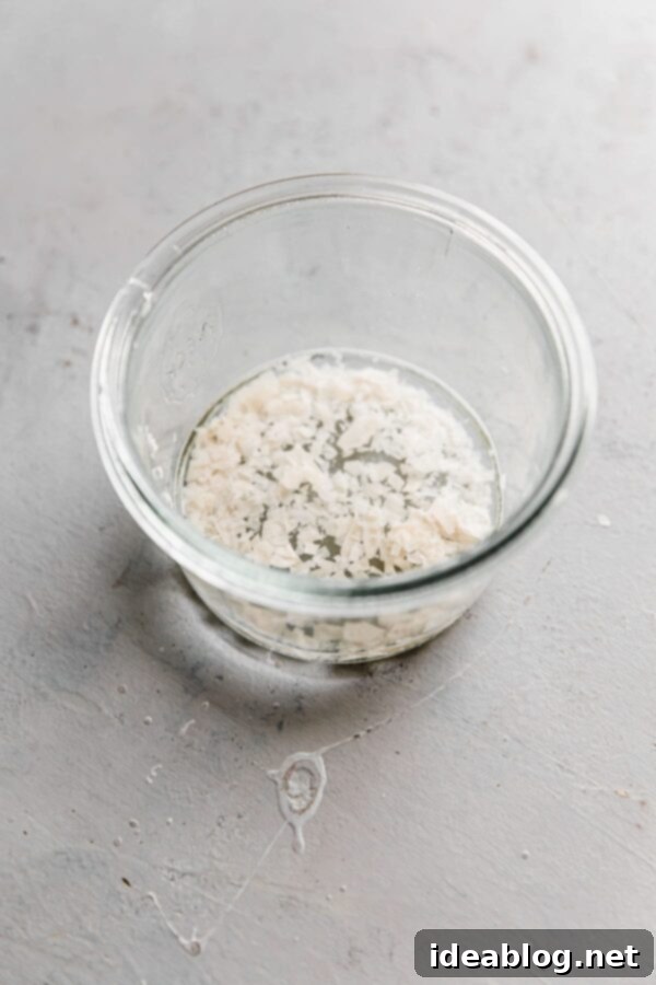 Resurrect Your Dried Sourdough Starter 5 Dried Sourdough Starter with Water in Glass Jar
