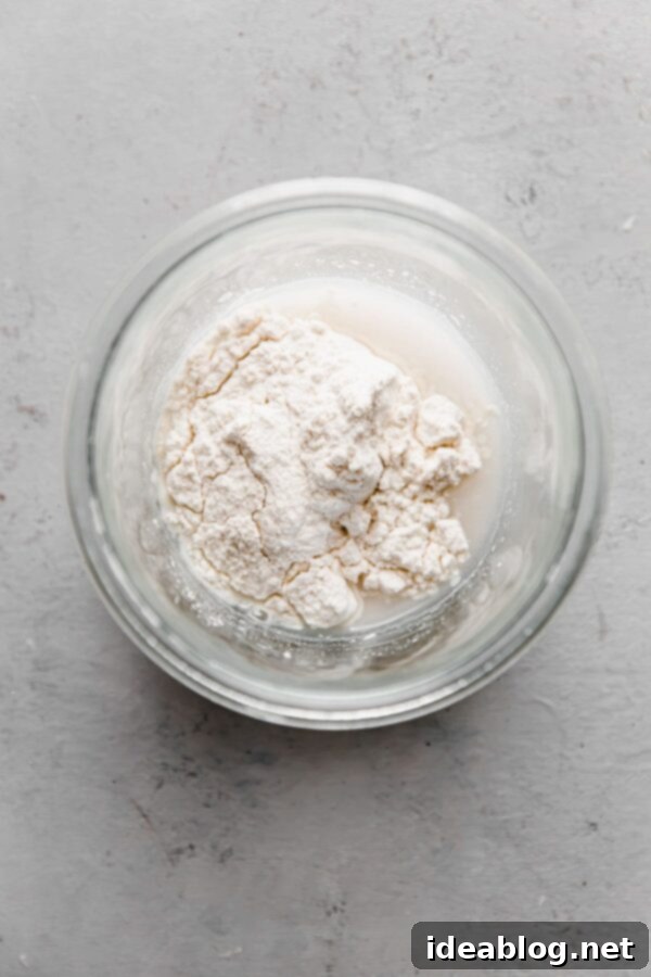 Resurrect Your Dried Sourdough Starter 6 Sourdough Starter Being Mixed