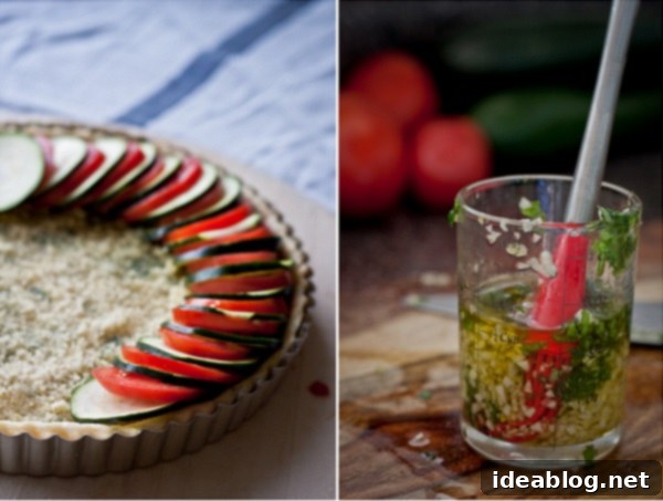Summer Tomato Zucchini Tart 12 How to Make A Tomato Zucchini Tart