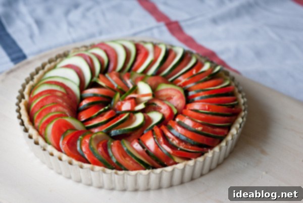 Summer Tomato Zucchini Tart 6 How to Make a Tomato Zucchini Tart