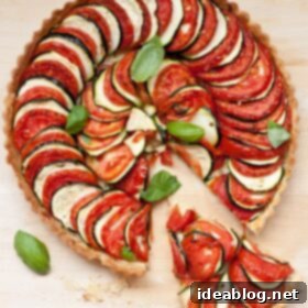 Summer Tomato Zucchini Tart 9 Tomato Zucchini Tart